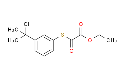 CAS No. 1443334-95-9, Ethyl 2-((3-(tert-butyl)phenyl)thio)-2-oxoacetate