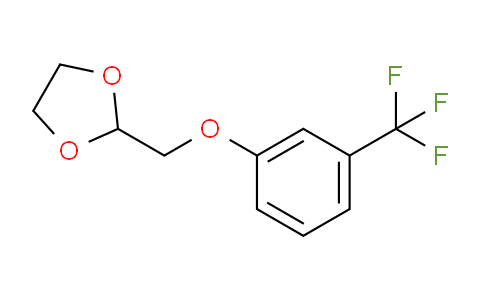 CAS No. 1443353-77-2, 2-((3-(Trifluoromethyl)phenoxy)methyl)-1,3-dioxolane