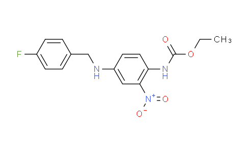 CAS No. 150812-23-0, Ethyl (4-((4-fluorobenzyl)amino)-2-nitrophenyl)carbamate