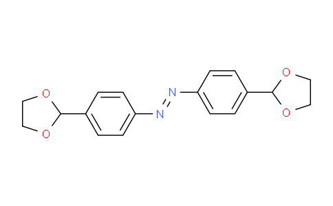 CAS No. 1509927-60-9, (E)-1,2-Bis[4-(1,3-dioxolan-2-yl)phenyl]diazene