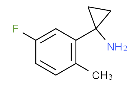 CAS No. 1249638-06-9, 1-(5-Fluoro-2-methylphenyl)cyclopropanamine