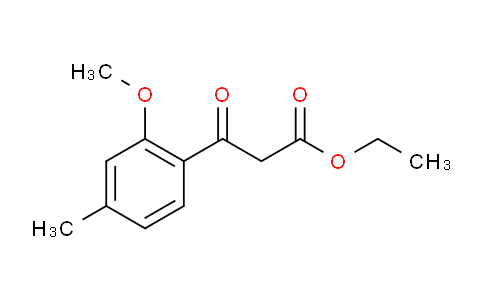 CAS No. 125041-96-5, Ethyl 3-(2-Methoxy-4-methylphenyl)-3-oxopropanoate