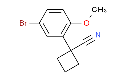 CAS No. 1260654-94-1, 1-(5-Bromo-2-methoxyphenyl)cyclobutanecarbonitrile