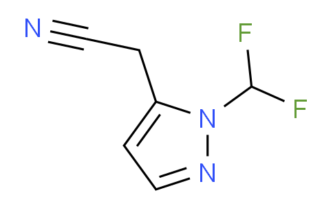CAS No. 1260659-20-8, 2-(1-(Difluoromethyl)-1H-pyrazol-5-yl)acetonitrile