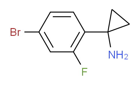 CAS No. 1260674-95-0, 1-(4-Bromo-2-fluorophenyl)cyclopropanamine