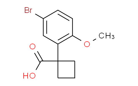 CAS No. 1260760-96-0, 1-(5-Bromo-2-methoxyphenyl)cyclobutanecarboxylic Acid