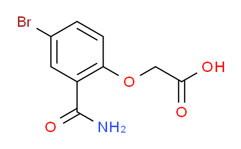CAS No. 1373519-38-0, (4-Bromo-2-carbamoyl-phenoxy)acetic acid