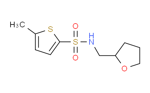 CAS No. 1427461-11-7, 5-Methyl-N-((tetrahydrofuran-2-yl)methyl)thiophene-2-sulfonamide