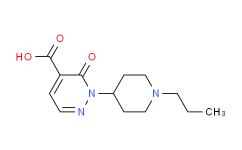 CAS No. 1443287-42-0, 3-Oxo-2-(1-propylpiperidin-4-yl)-2,3-dihydropyridazine-4-carboxylic acid