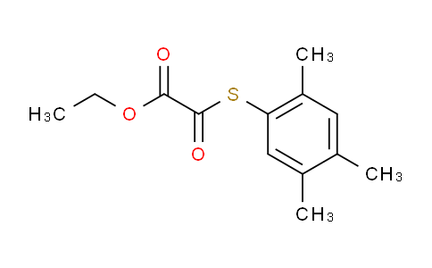 CAS No. 1443313-90-3, Ethyl 2-oxo-2-((2,4,5-trimethylphenyl)thio)acetate
