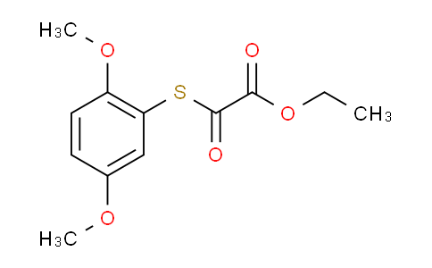 CAS No. 1443320-88-4, Ethyl 2-((2,5-dimethoxyphenyl)thio)-2-oxoacetate