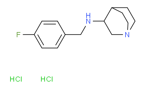 CAS No. 1158349-48-4, N-(4-Fluorobenzyl)quinuclidin-3-amine dihydrochloride