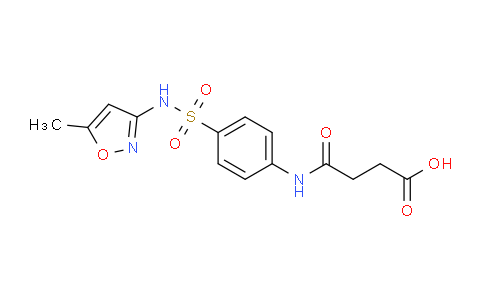 CAS No. 133071-57-5, 3-({4-[(5-Methyl-1,2-oxazol-3-yl)sulfamoyl]phenyl}carbamoyl)propanoic acid