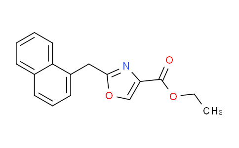 CAS No. 1309576-10-0, Ethyl 2-(1-Naphthylmethyl)oxazole-4-carboxylate