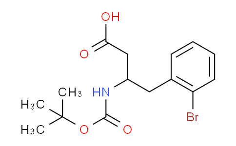 CAS No. 1824553-60-7, 3-(Boc-amino)-4-(2-bromophenyl)butyric Acid
