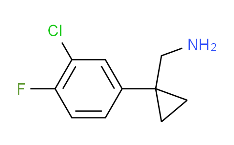 CAS No. 1368605-53-1, 1-(3-Chloro-4-fluorophenyl)cyclopropanemethanamine