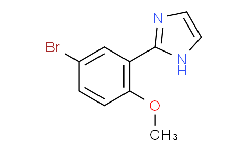 CAS No. 1369062-98-5, 2-(5-Bromo-2-methoxyphenyl)imidazole