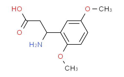 CAS No. 138621-64-4, 3-Amino-3-(2,5-dimethoxyphenyl)propionic Acid