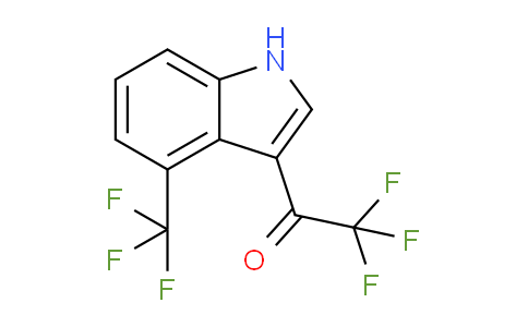CAS No. 1448890-70-7, 2,2,2-Trifluoro-1-[4-(trifluoromethyl)-3-indolyl]ethanone
