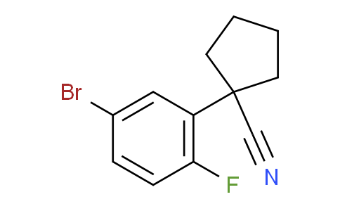 CAS No. 1521394-70-6, 1-(5-Bromo-2-fluorophenyl)cyclopentanecarbonitrile