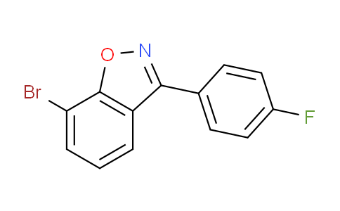 CAS No. 1428881-28-0, 7-Bromo-3-(4-fluorophenyl)benzo[d]isoxazole