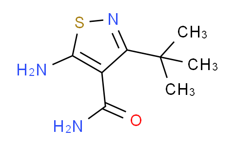 CAS No. 1823364-53-9, 5-Amino-3-(tert-butyl)isothiazole-4-carboxamide