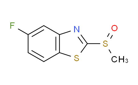 CAS No. 1271024-87-3, 5-Fluoro-2-(methylsulfinyl)benzo[d]thiazole