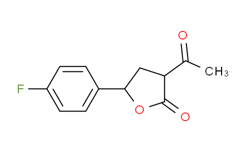 CAS No. 1267192-85-7, 3-Acetyl-5-(4-fluorophenyl)dihydrofuran-2(3H)-one