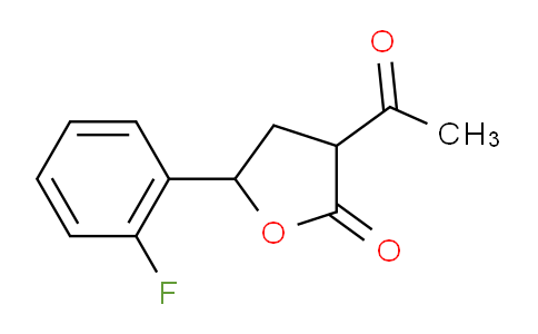 CAS No. 1267278-12-5, 3-Acetyl-5-(2-fluorophenyl)dihydrofuran-2(3H)-one