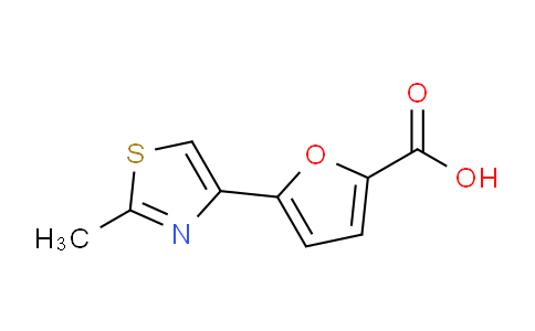 CAS No. 1267612-88-3, 5-(2-Methylthiazol-4-yl)furan-2-carboxylic acid
