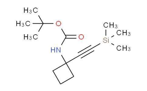 CAS No. 1268810-15-6, N-Boc-1-[(trimethylsilyl)ethynyl]cyclobutanamine