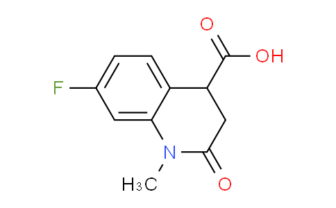 CAS No. 1269528-38-2, 7-Fluoro-1-methyl-2-oxo-1,2,3,4-tetrahydroquinoline-4-carboxylic acid