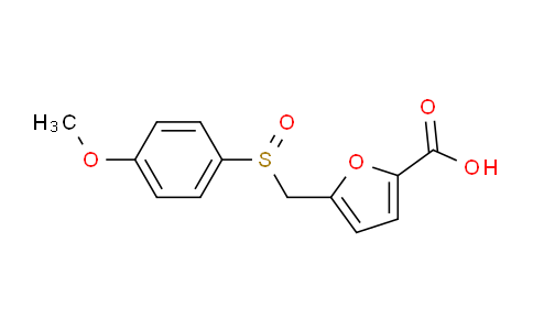 CAS No. 1015912-19-2, 5-(((4-Methoxyphenyl)sulfinyl)methyl)furan-2-carboxylic acid
