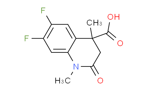 CAS No. 1269531-43-2, 6,7-Difluoro-1,4-dimethyl-2-oxo-1,2,3,4-tetrahydroquinoline-4-carboxylic acid