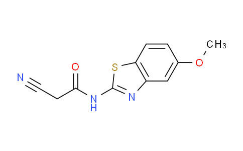 CAS No. 1260942-40-2, 2-Cyano-N-(5-methoxybenzo[d]thiazol-2-yl)acetamide