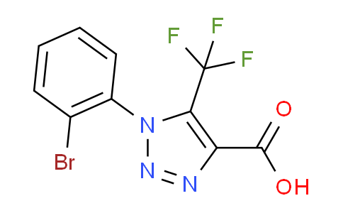 CAS No. 1312135-90-2, 1-(2-Bromophenyl)-5-(trifluoromethyl)-1H-1,2,3-triazole-4-carboxylic acid