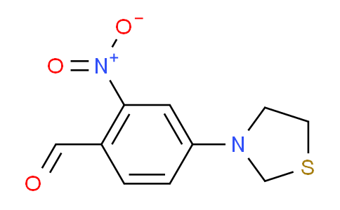CAS No. 1707365-37-4, 2-Nitro-4-(thiazolidin-3-yl)benzaldehyde