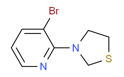 CAS No. 1707365-63-6, 3-(3-Bromopyridin-2-yl)thiazolidine
