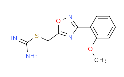 CAS No. 1707371-44-5, (3-(2-Methoxyphenyl)-1,2,4-oxadiazol-5-yl)methyl carbamimidothioate