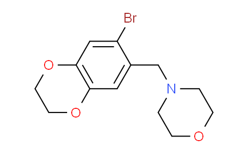 CAS No. 1707372-71-1, 4-((7-Bromo-2,3-dihydrobenzo[b][1,4]dioxin-6-yl)methyl)morpholine