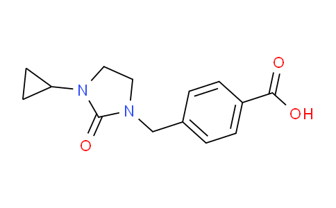 CAS No. 1707375-73-2, 4-((3-Cyclopropyl-2-oxoimidazolidin-1-yl)methyl)benzoic acid
