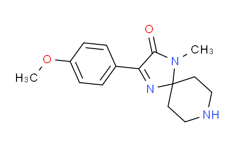 CAS No. 1707394-49-7, 3-(4-Methoxyphenyl)-1-methyl-1,4,8-triazaspiro[4.5]dec-3-en-2-one