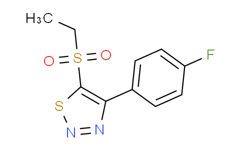 CAS No. 1707395-99-0, 5-(Ethylsulfonyl)-4-(4-fluorophenyl)-1,2,3-thiadiazole