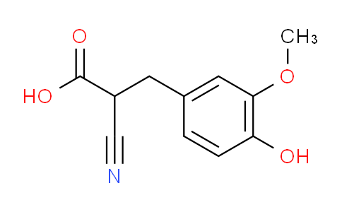 CAS No. 1082386-62-6, 2-Cyano-3-(4-hydroxy-3-methoxyphenyl)propanoic Acid