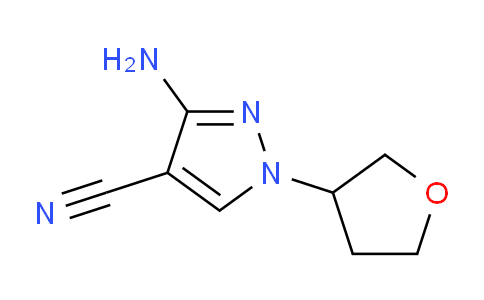 CAS No. 1866007-56-8, 3-Amino-1-(tetrahydrofuran-3-yl)-1H-pyrazole-4-carbonitrile
