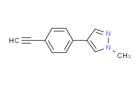 CAS No. 1578111-02-0, 4-(4-Ethynylphenyl)-1-methyl-1H-pyrazole