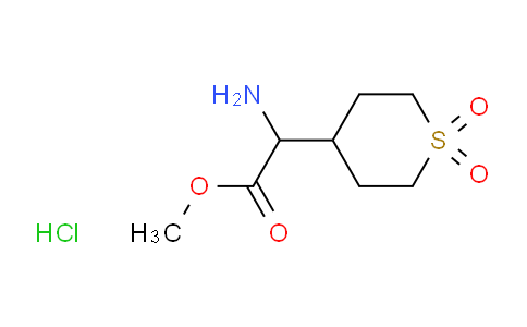 CAS No. 1192109-58-2, Methyl 2-Amino-2-(1,1-dioxido-4-tetrahydrothiopyranyl)acetate Hydrochloride