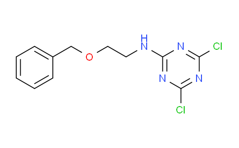 CAS No. 1861769-64-3, N-[2-(Benzyloxy)ethyl]-4,6-dichloro-1,3,5-triazin-2-amine
