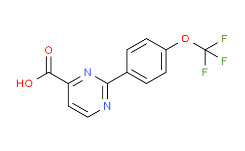 CAS No. 1864059-55-1, 2-[4-(Trifluoromethoxy)phenyl]pyrimidine-4-carboxylic Acid