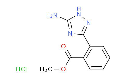 CAS No. 1279813-52-3, Methyl 2-(5-amino-1H-1,2,4-triazol-3-yl)benzoate hydrochloride